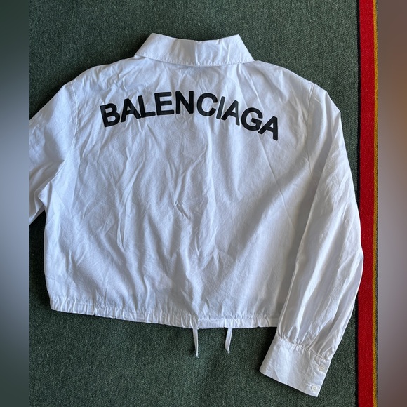 Balenciaga white crop shirt - Picture 1 of 5